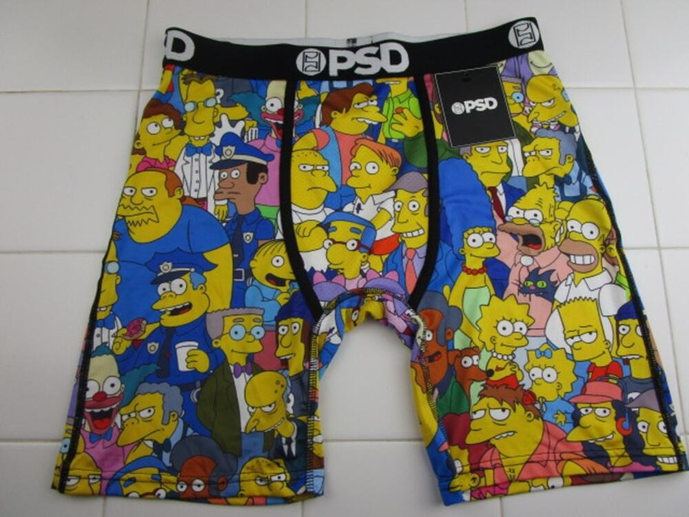PSD Simpson Squad The Simpsons Men's Medium Underwear Boxer Briefs